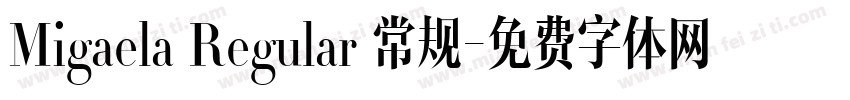 Migaela Regular 常规字体转换